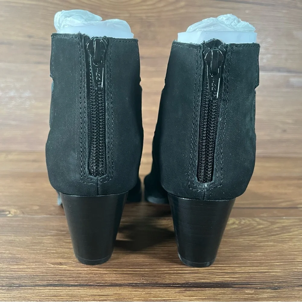 VIONIC Harlow Black Leather Wedge Sandals Women’s Size 6.5‎ Shoes Gladiator